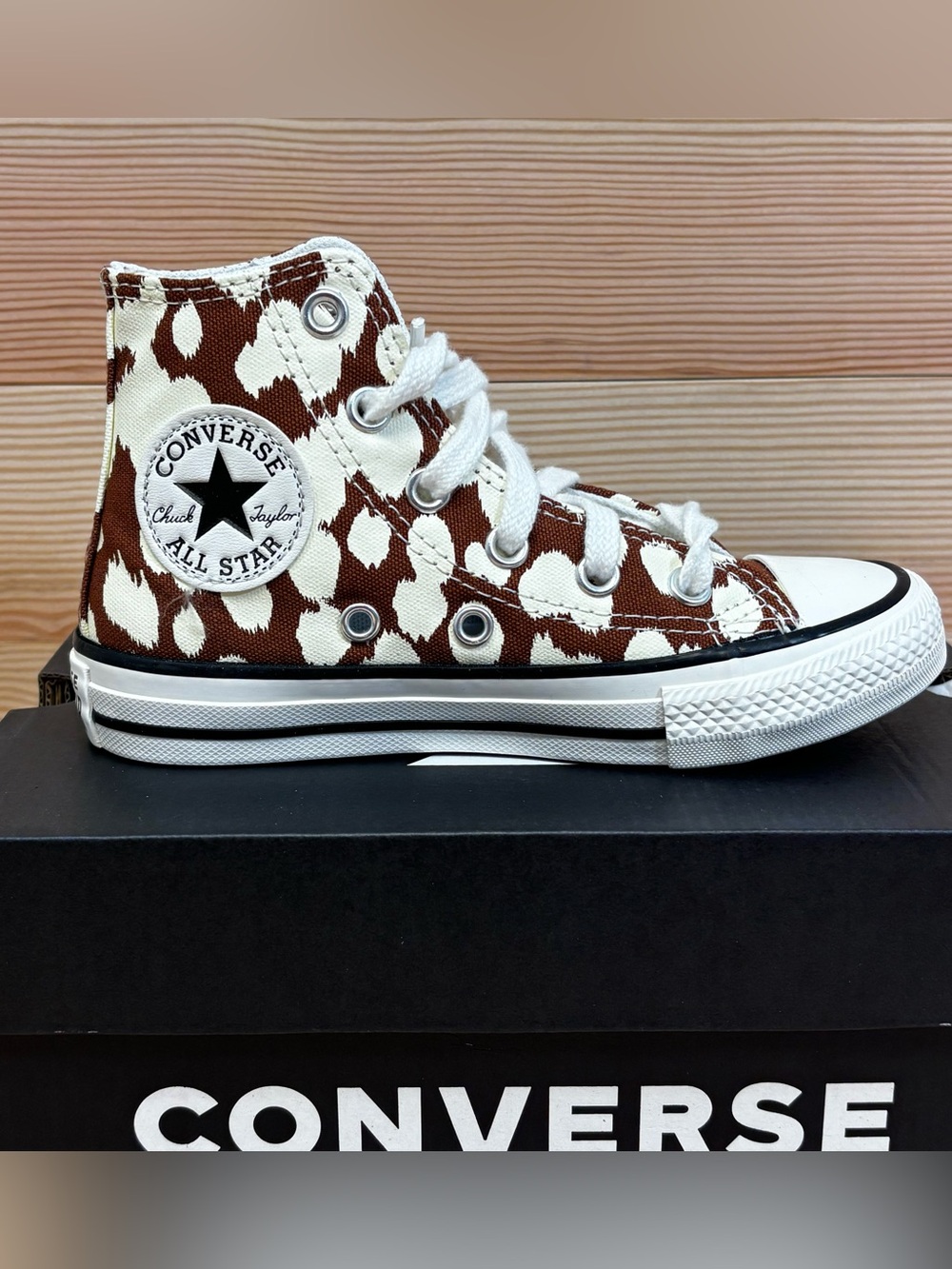 Converse‎ Girl's CTAS Animal Print High Sneakers Youth Sz 11 Little Kids